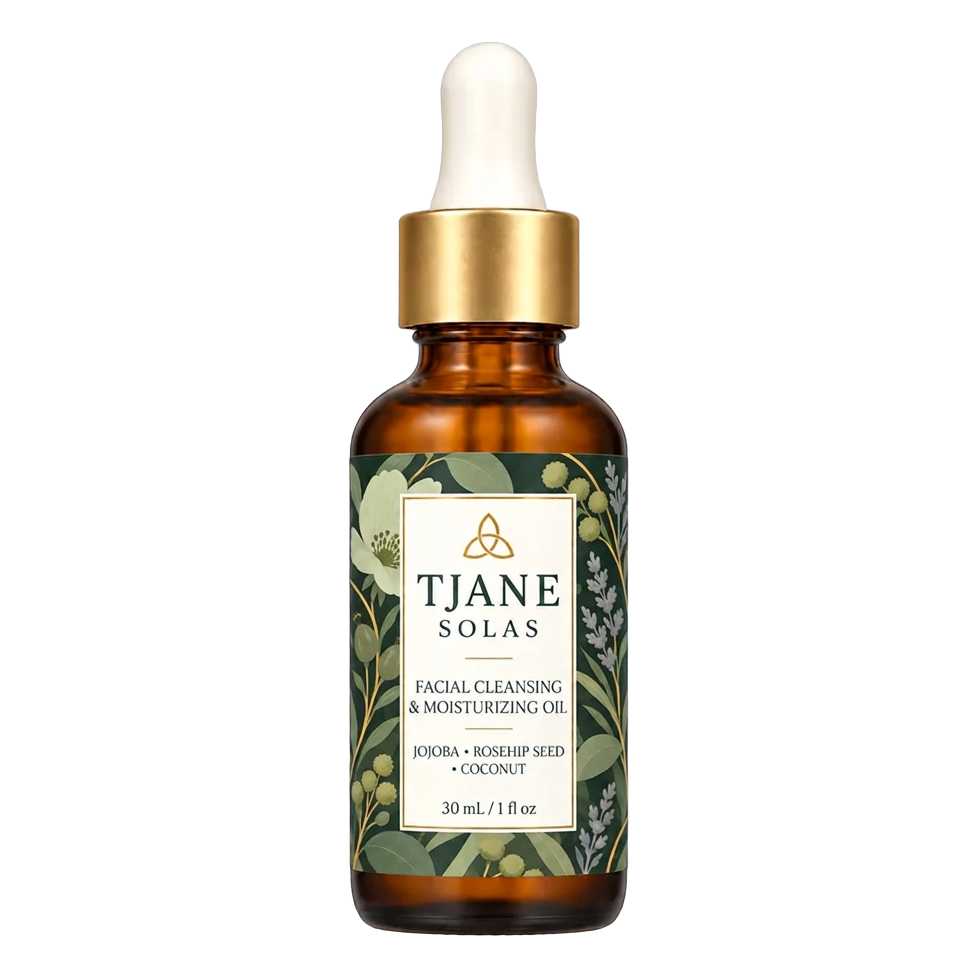 TJANE Solas facial cleansing and moisturizing oil